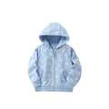 Arrival European and American Style Girls’ Hooded Zip-up Floral Pattern Coat with Long Sleeves-0